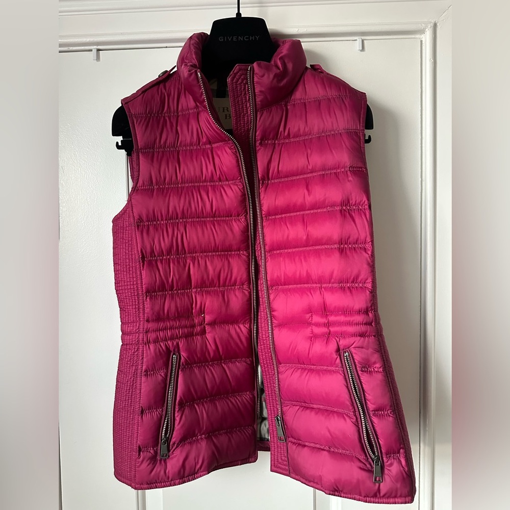 Burberry Fuchsia Quilted Vest